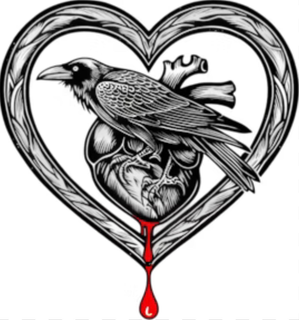 Raven Heart by Krisby’s Creations- Valentine collection